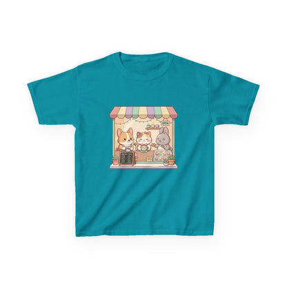 Kids Tee — Cute Animal Bakery Cartoon Graphic
