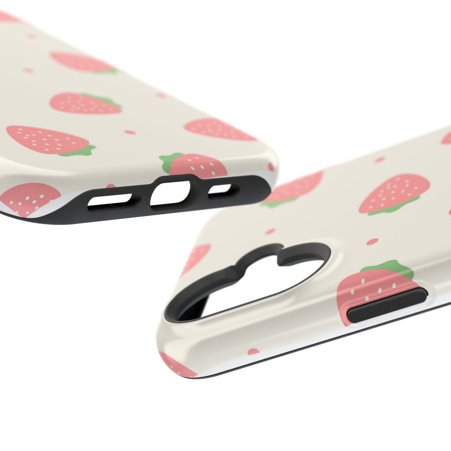 Strawberry Pattern Impact-Resistant Phone Case
