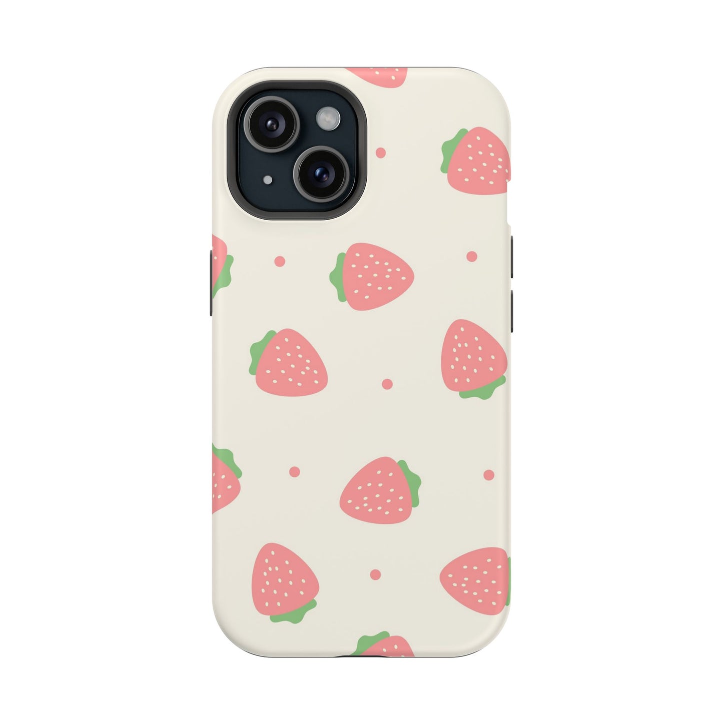 Strawberry Pattern Impact-Resistant Phone Case