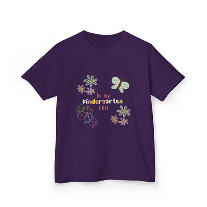 Kindergarten Era Kids T‑Shirt — Cute Butterfly & Crayon Back-to-School Tee