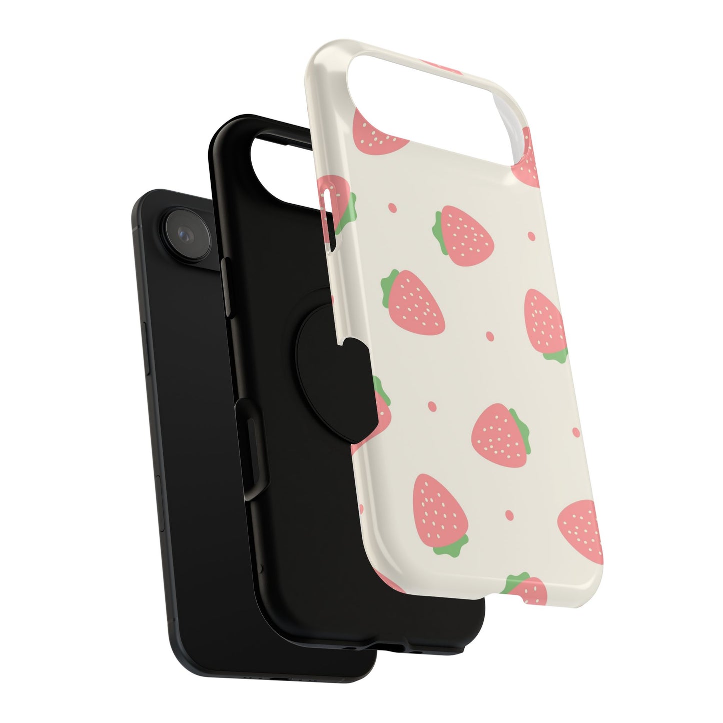 Strawberry Pattern Impact-Resistant Phone Case