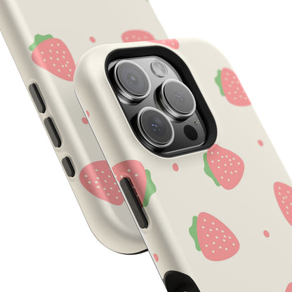 Strawberry Pattern Impact-Resistant Phone Case