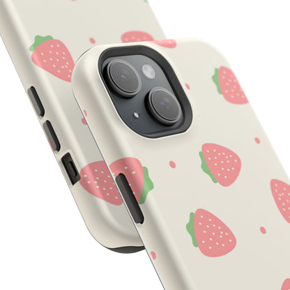 Strawberry Pattern Impact-Resistant Phone Case