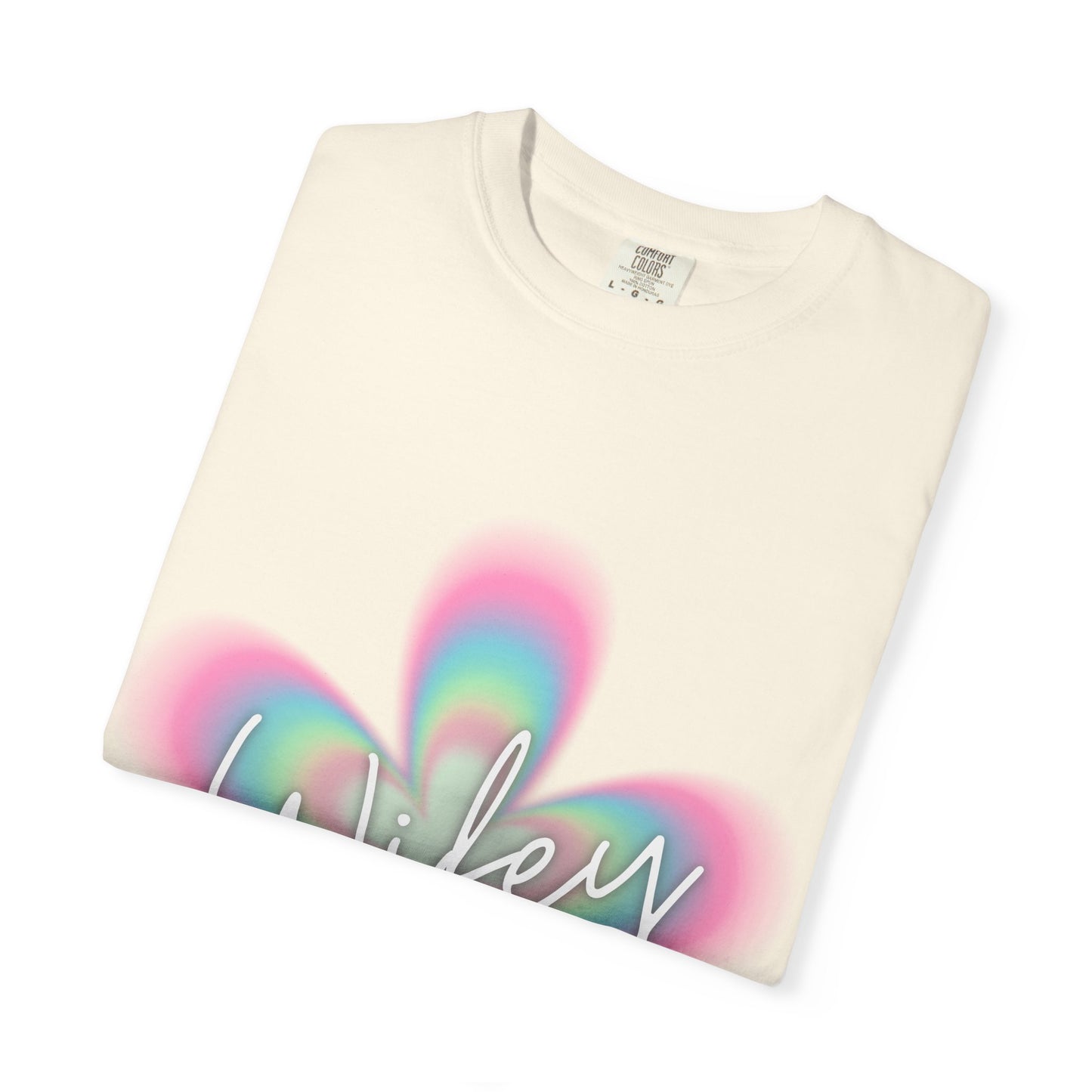 Wifey Flower Tee — Pastel Retro Floral 'Wifey' Graphic T-Shirt