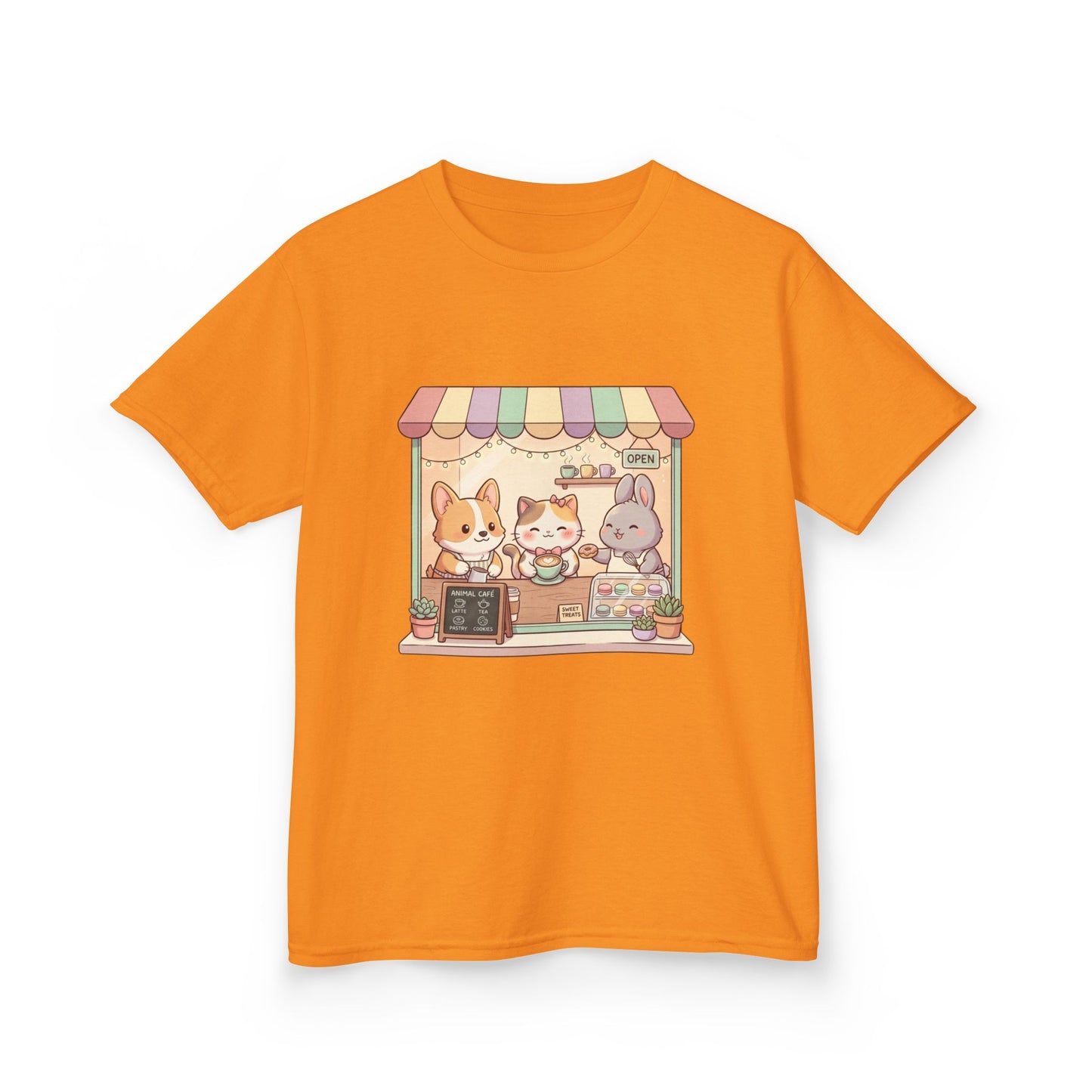 Kids Tee — Cute Animal Bakery Cartoon Graphic