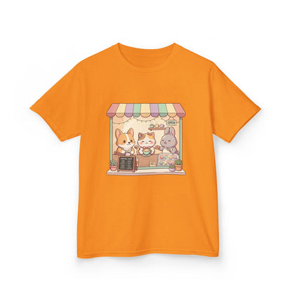 Kids Tee — Cute Animal Bakery Cartoon Graphic