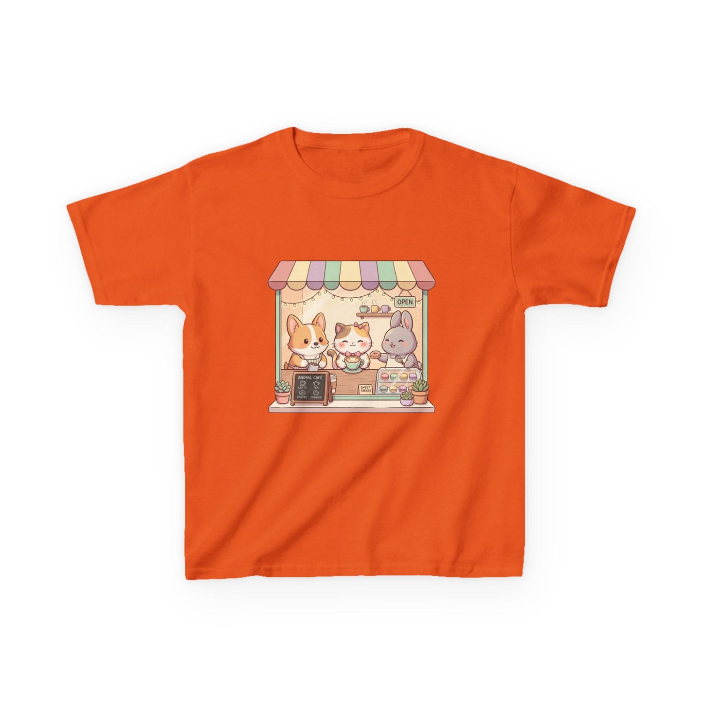 Kids Tee — Cute Animal Bakery Cartoon Graphic