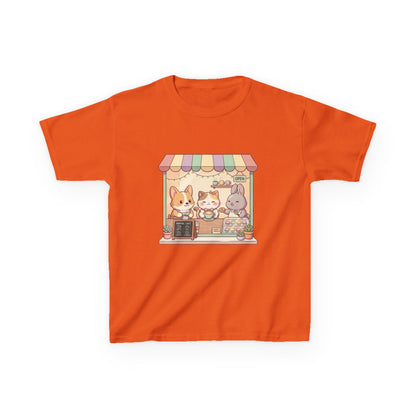 Kids Tee — Cute Animal Bakery Cartoon Graphic