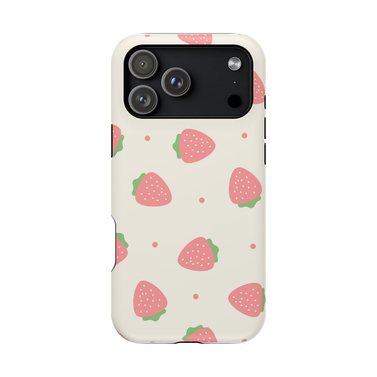 Strawberry Pattern Impact-Resistant Phone Case