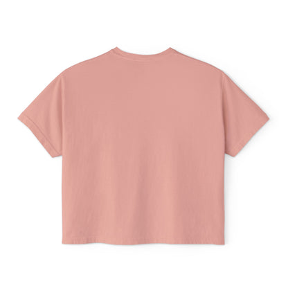 Vintage Teacup & Roses Boxy Tee — Floral Tea Party Graphic Shirt