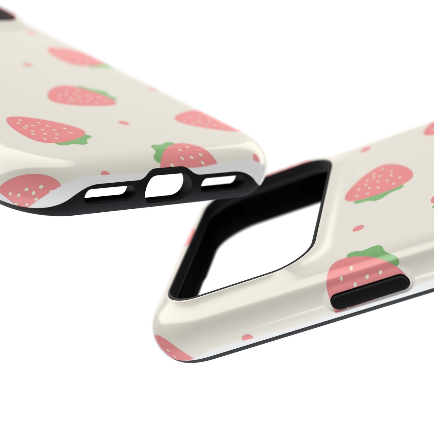 Strawberry Pattern Impact-Resistant Phone Case