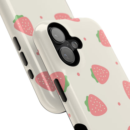 Strawberry Pattern Impact-Resistant Phone Case