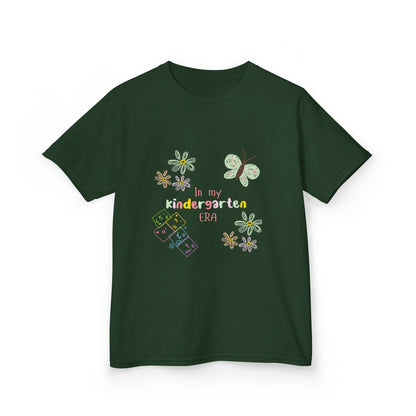 Kindergarten Era Kids T‑Shirt — Cute Butterfly & Crayon Back-to-School Tee