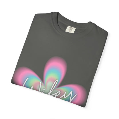 Wifey Flower Tee — Pastel Retro Floral 'Wifey' Graphic T-Shirt