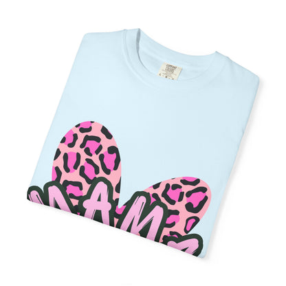 Mama Pink Leopard Heart T-Shirt