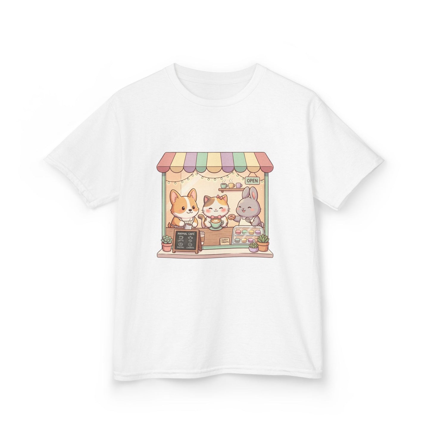 Kids Tee — Cute Animal Bakery Cartoon Graphic