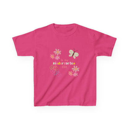 Kindergarten Era Kids T‑Shirt — Cute Butterfly & Crayon Back-to-School Tee