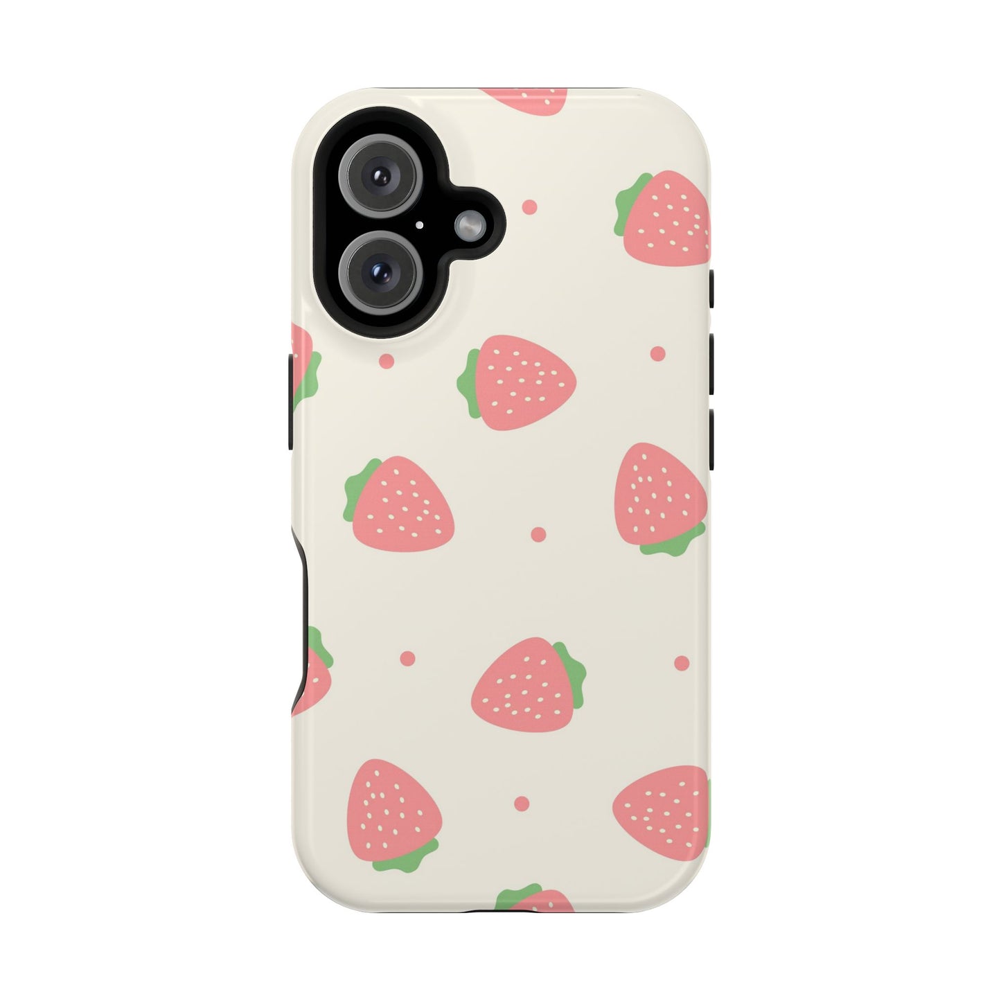 Strawberry Pattern Impact-Resistant Phone Case
