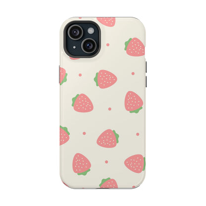 Strawberry Pattern Impact-Resistant Phone Case