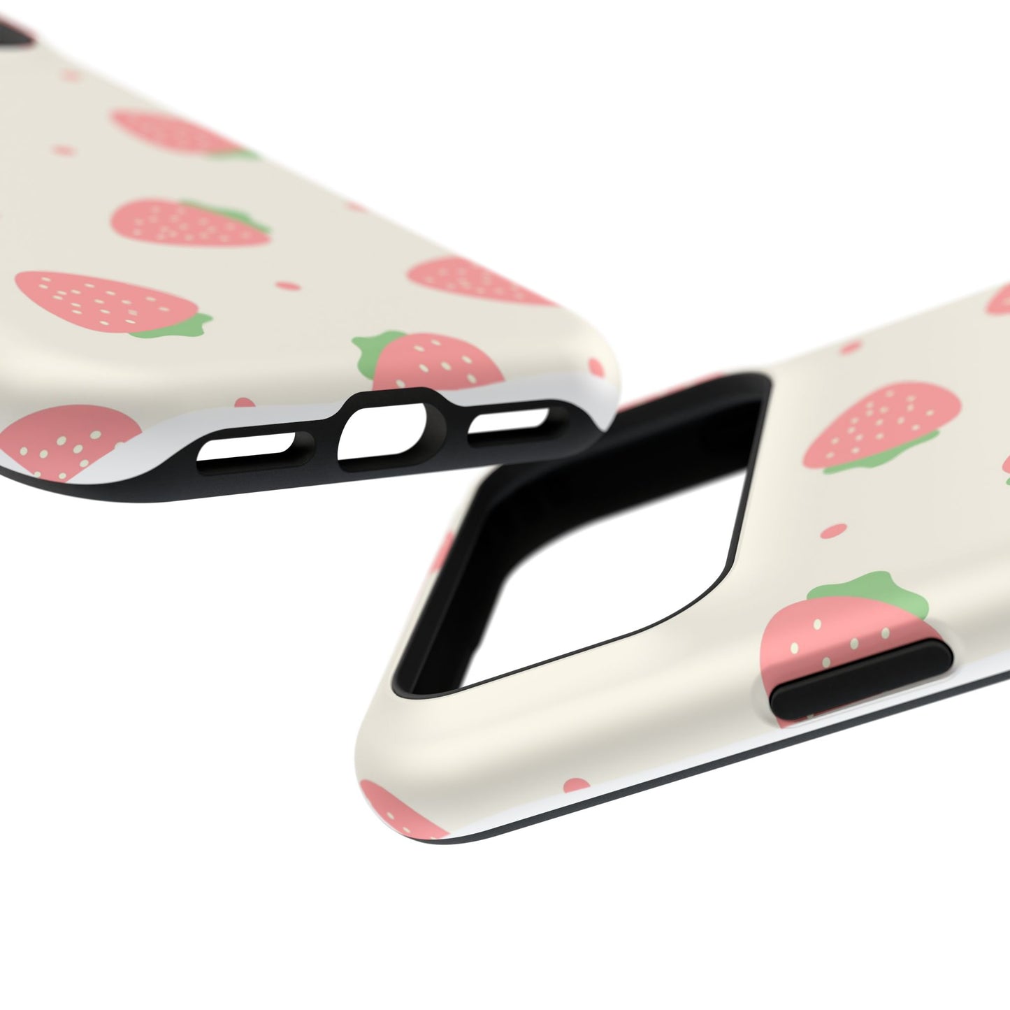 Strawberry Pattern Impact-Resistant Phone Case