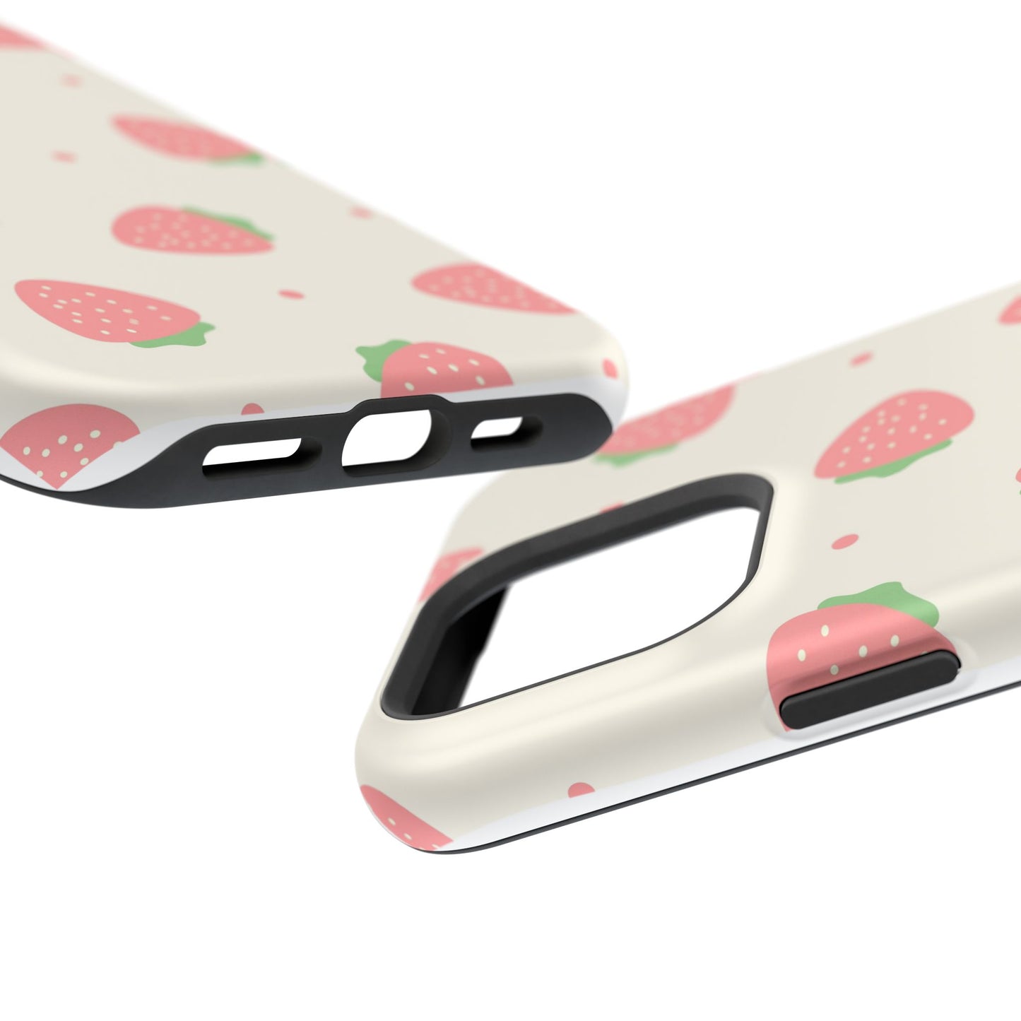 Strawberry Pattern Impact-Resistant Phone Case