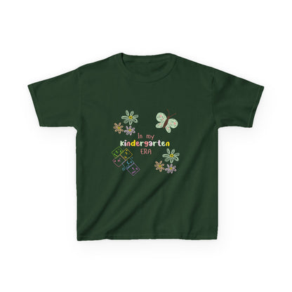 Kindergarten Era Kids T‑Shirt — Cute Butterfly & Crayon Back-to-School Tee