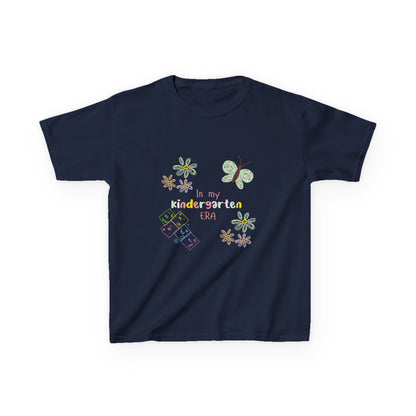 Kindergarten Era Kids T‑Shirt — Cute Butterfly & Crayon Back-to-School Tee