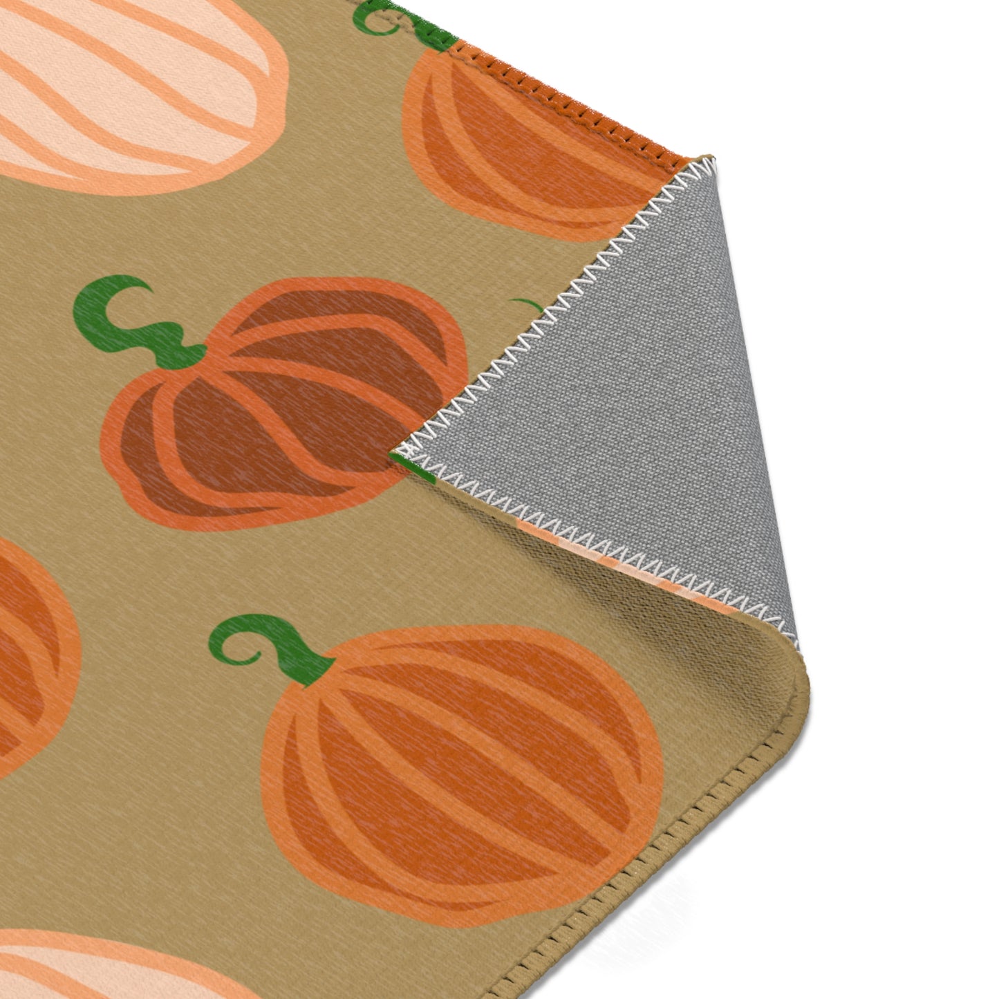 Autumn Pumpkin Area Rug — Cozy Fall Kitchen & Entryway Mat