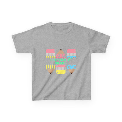 Kids T-Shirt — "Let's Go to 1st Grade" Cute Pencil Back-to-School Tee