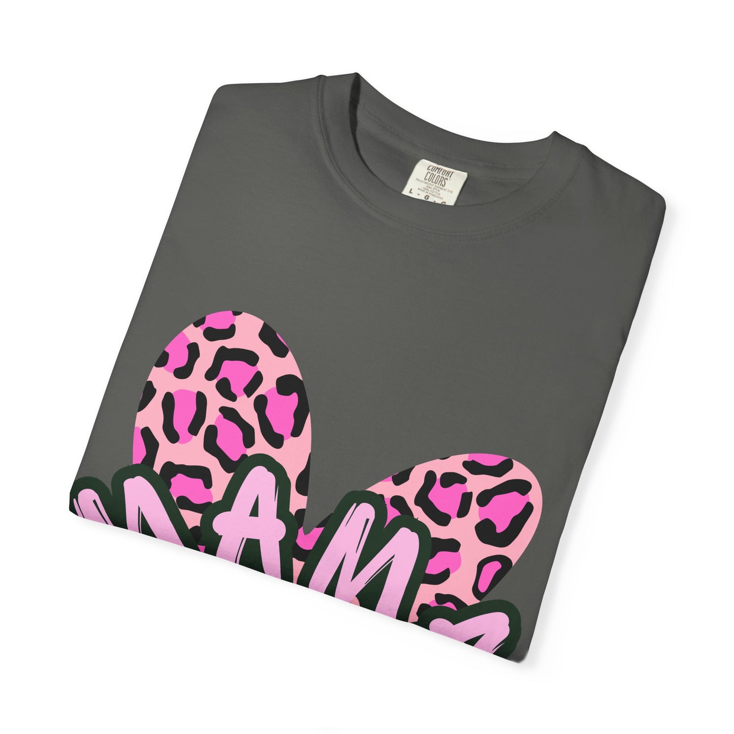 Mama Pink Leopard Heart T-Shirt