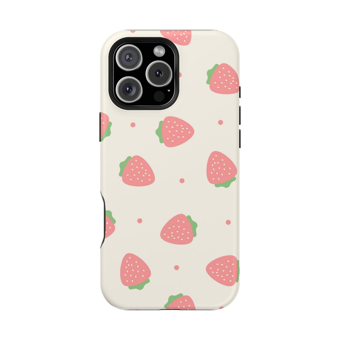 Strawberry Pattern Impact-Resistant Phone Case