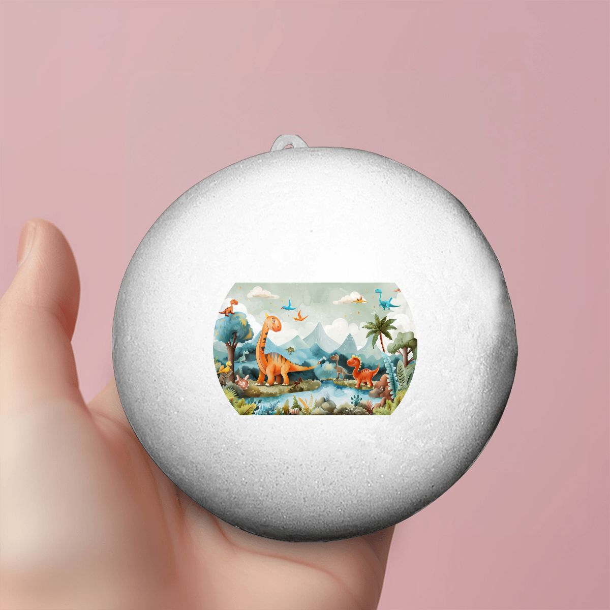 Bao Bun Squishy Dinosaur Background