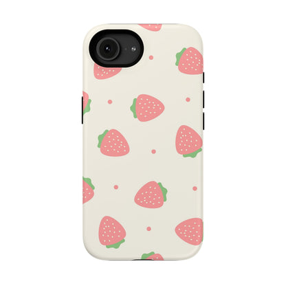 Strawberry Pattern Impact-Resistant Phone Case