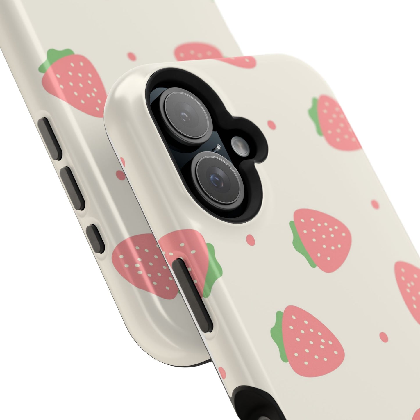 Strawberry Pattern Impact-Resistant Phone Case