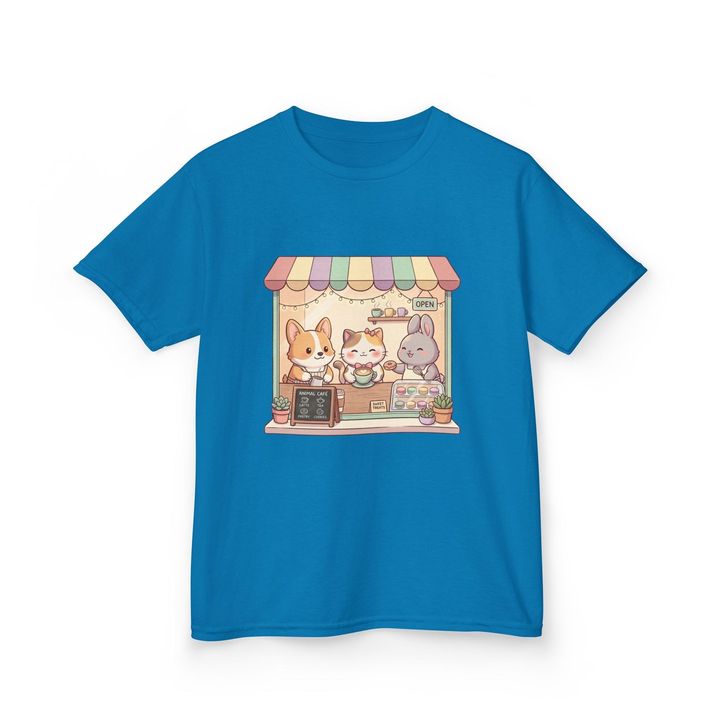 Kids Tee — Cute Animal Bakery Cartoon Graphic