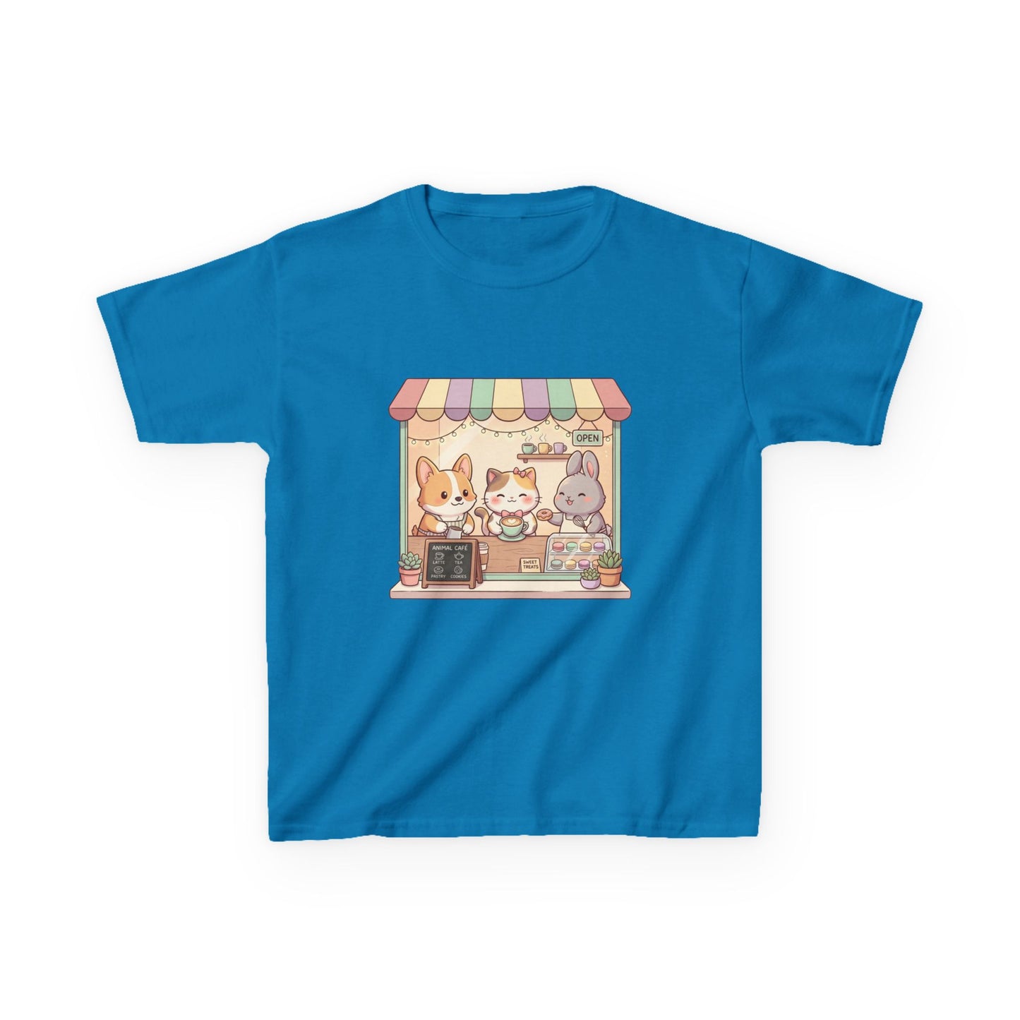 Kids Tee — Cute Animal Bakery Cartoon Graphic