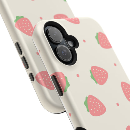 Strawberry Pattern Impact-Resistant Phone Case