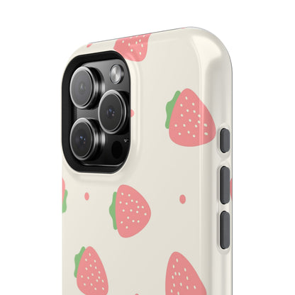 Strawberry Pattern Impact-Resistant Phone Case
