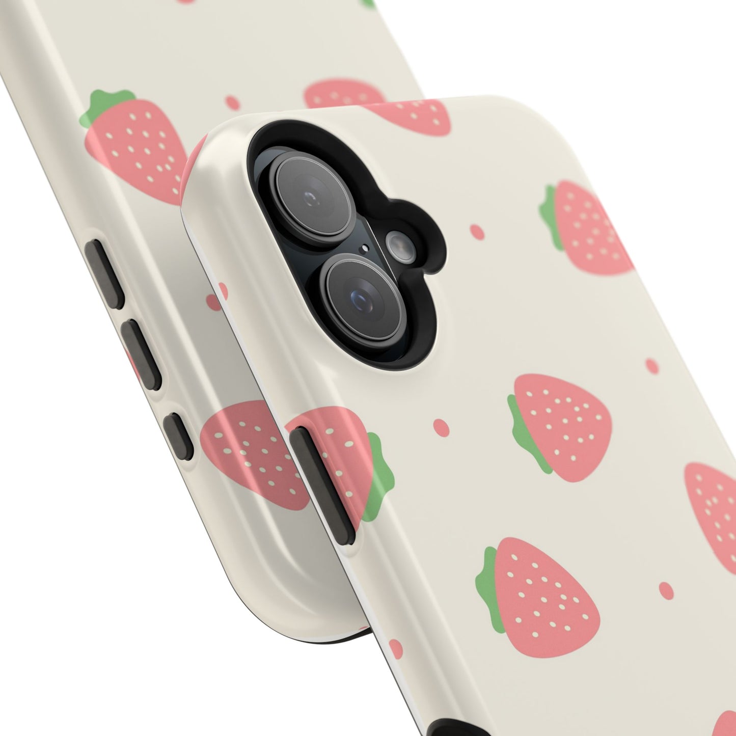 Strawberry Pattern Impact-Resistant Phone Case