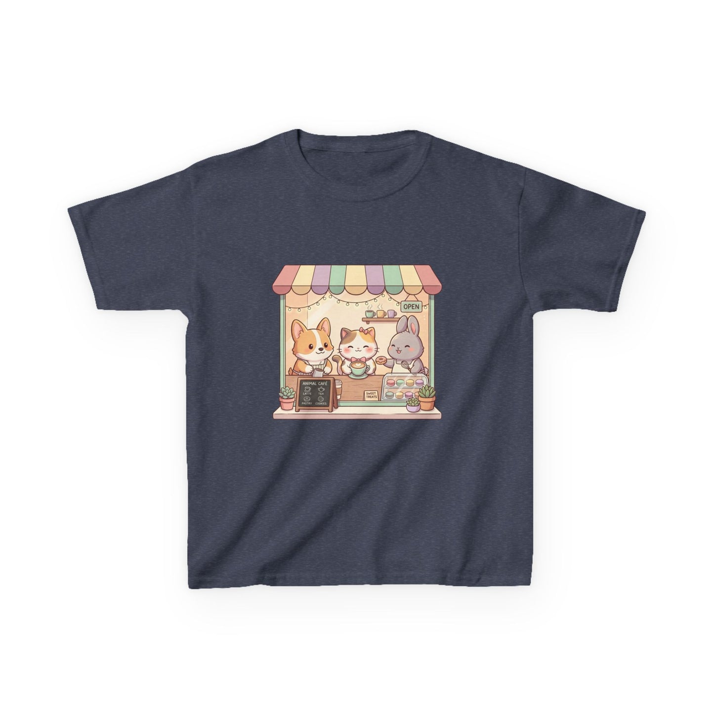 Kids Tee — Cute Animal Bakery Cartoon Graphic