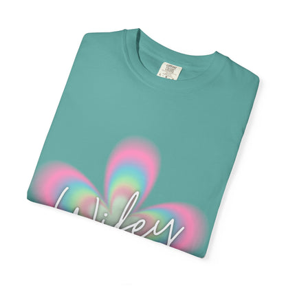 Wifey Flower Tee — Pastel Retro Floral 'Wifey' Graphic T-Shirt