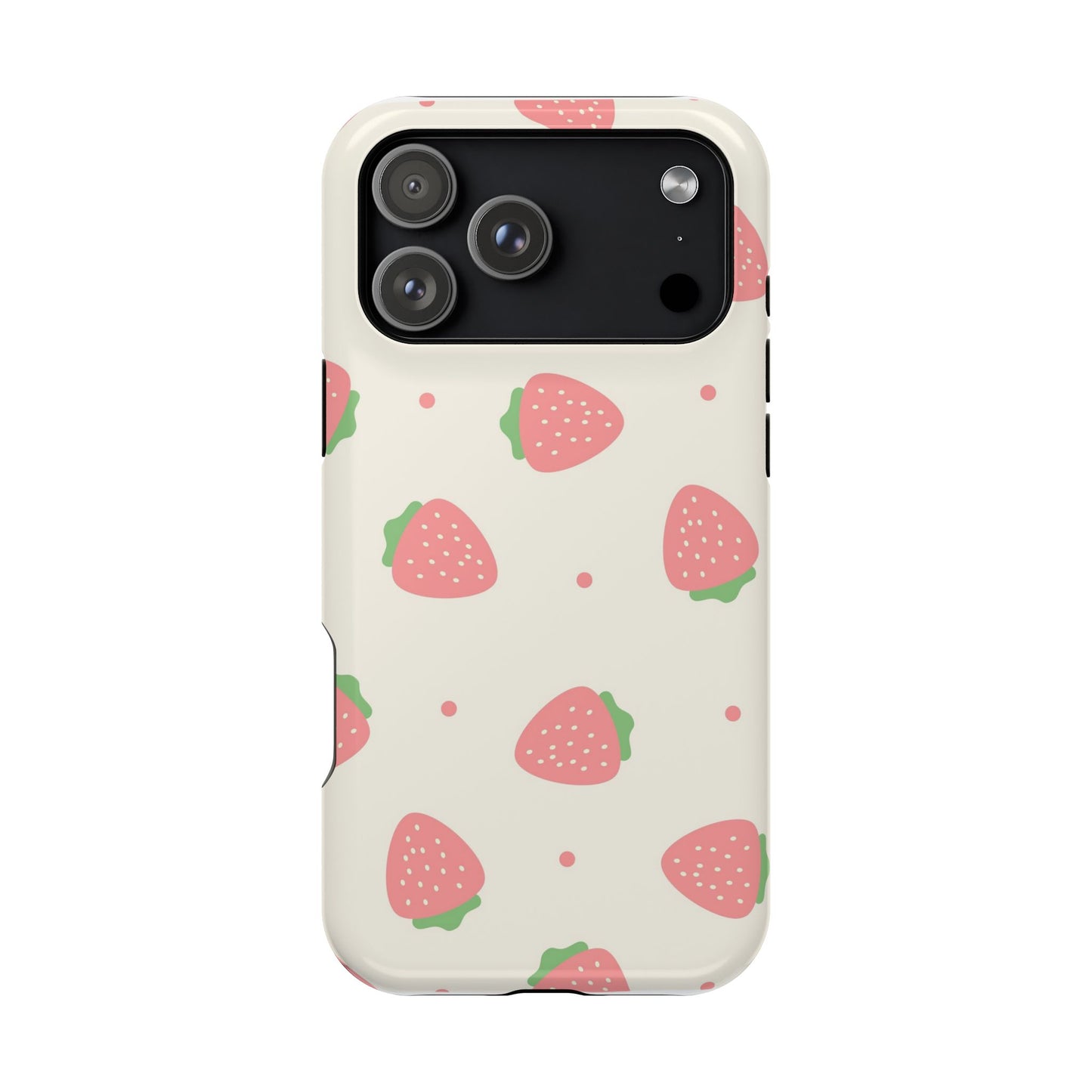 Strawberry Pattern Impact-Resistant Phone Case