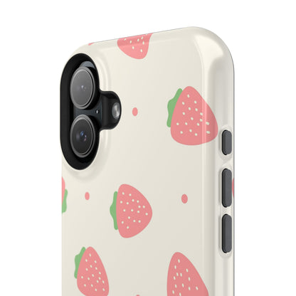 Strawberry Pattern Impact-Resistant Phone Case