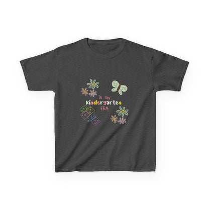 Kindergarten Era Kids T‑Shirt — Cute Butterfly & Crayon Back-to-School Tee