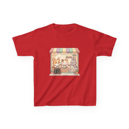Kids Tee — Cute Animal Bakery Cartoon Graphic