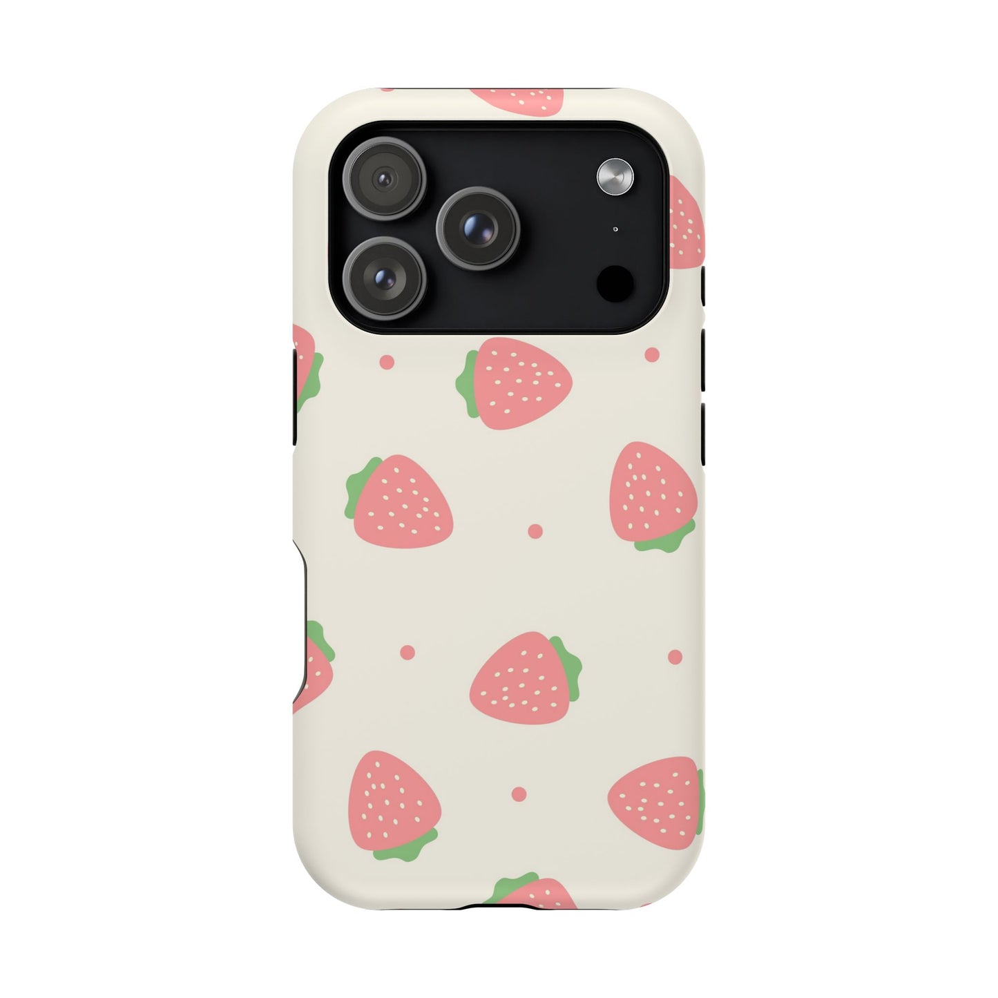 Strawberry Pattern Impact-Resistant Phone Case
