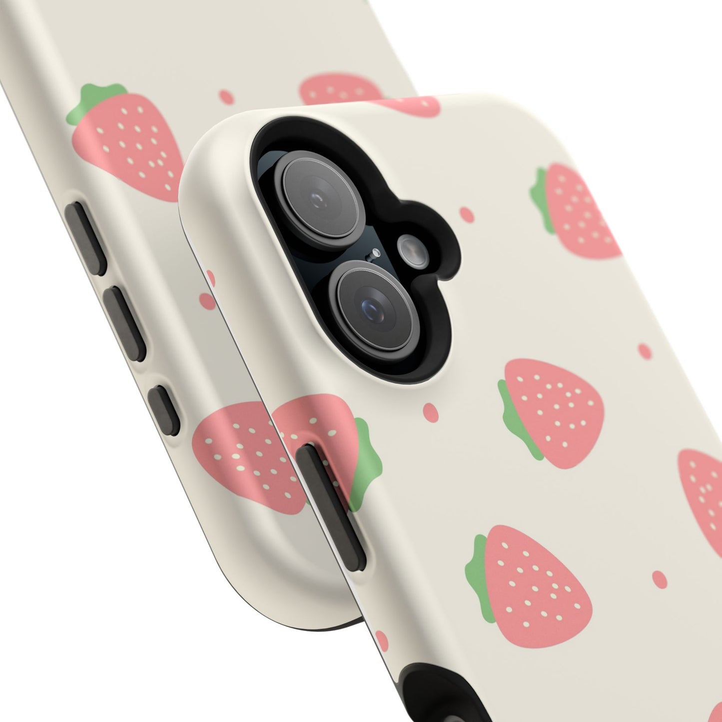Strawberry Pattern Impact-Resistant Phone Case