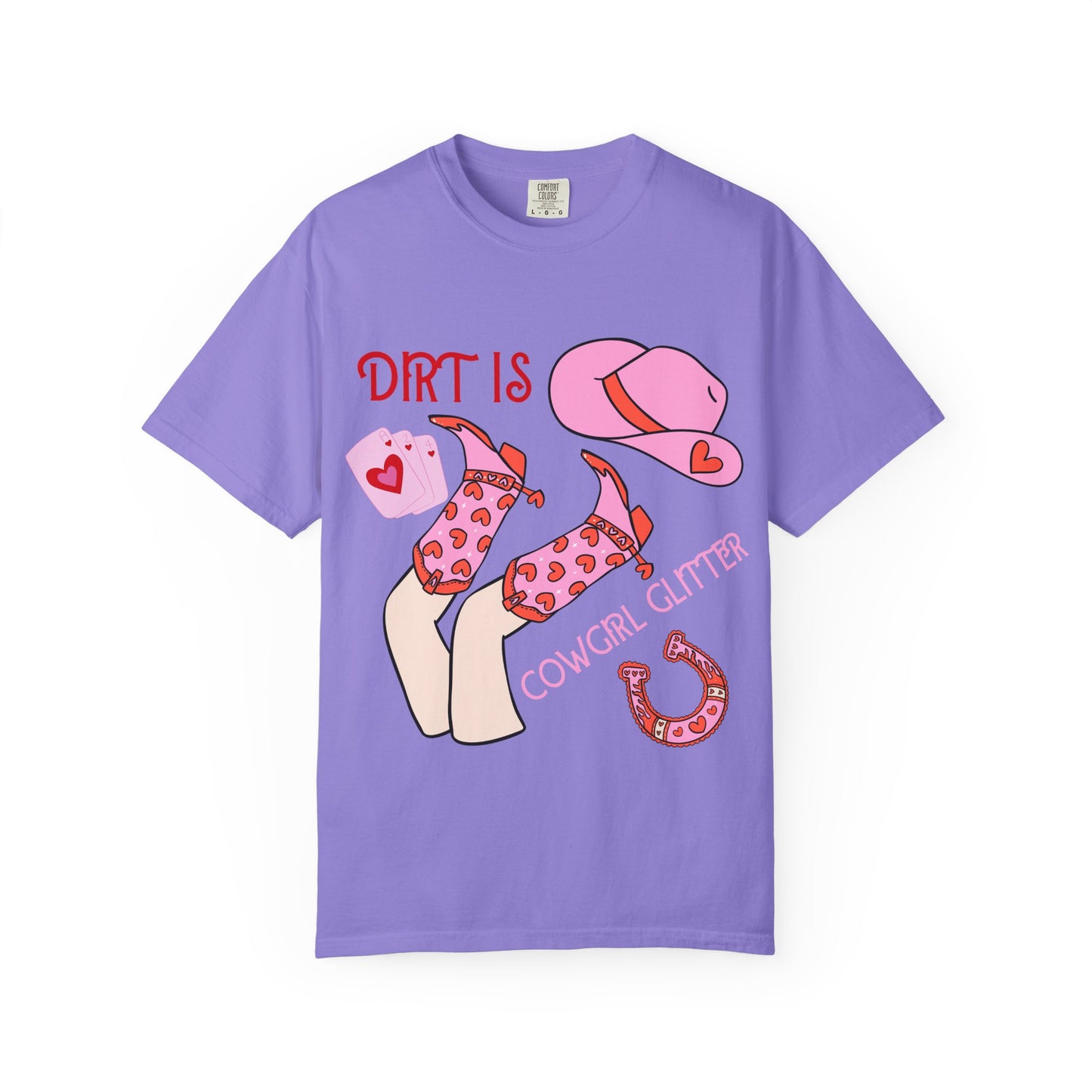 Cowgirl Glitter T-Shirt — "Dirt Is Cowgirl Glitter" Pink Western Tee