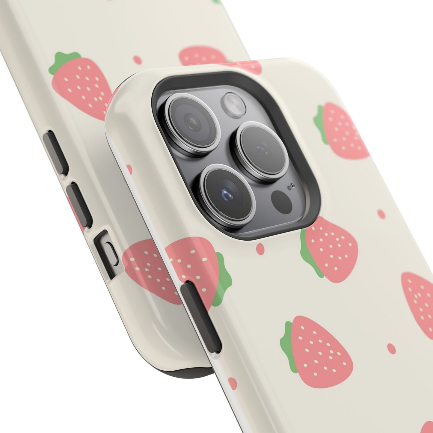Strawberry Pattern Impact-Resistant Phone Case