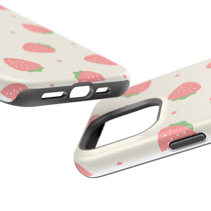 Strawberry Pattern Impact-Resistant Phone Case